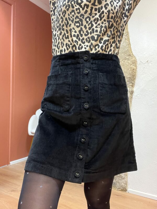 Jupe JESS en velours noir
