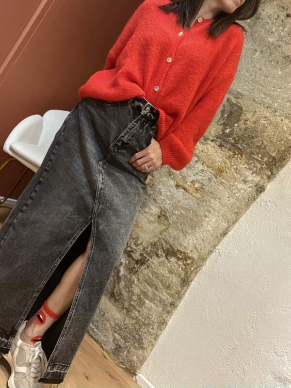Jupe NAELLE en jean gris – Image 2