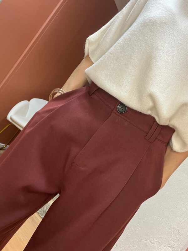 Pantalon JENNA bordeaux – Image 3
