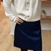 Jupe courte ELLA bleue pailletée – Image 3
