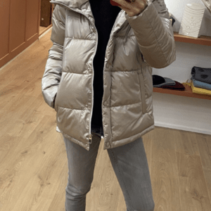 Doudoune courte LAURA champagne