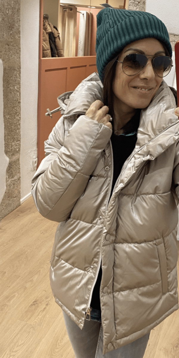 Doudoune courte LAURA champagne – Image 6