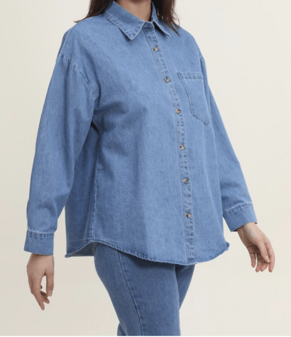 Chemise oversize VALENTINE denim – Image 4