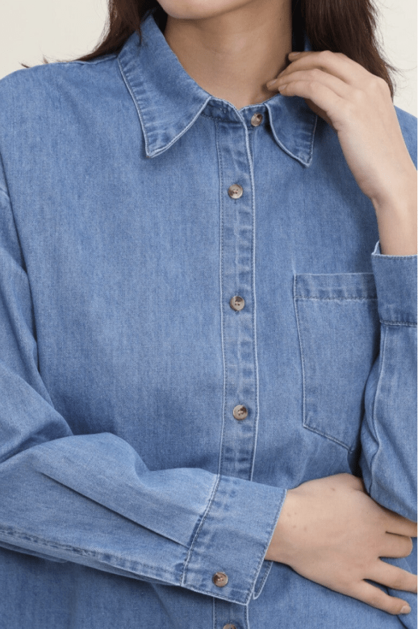 Chemise oversize VALENTINE denim – Image 3