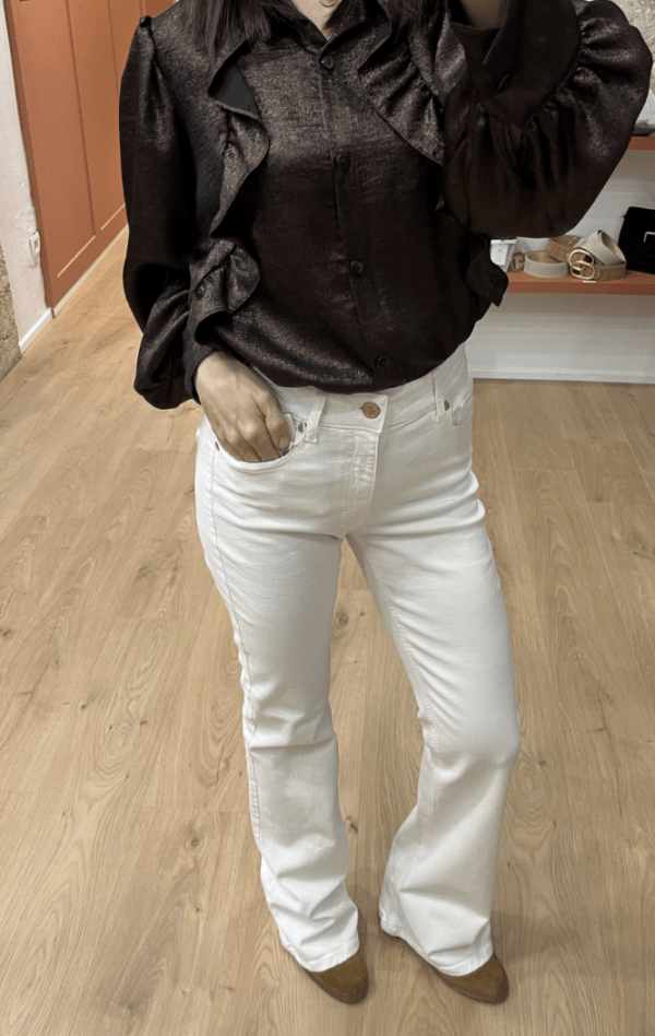 Jeans bootcut LINE blanc – Image 4