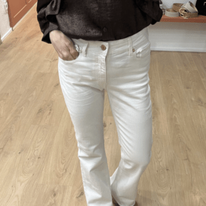 Jeans bootcut LINE blanc