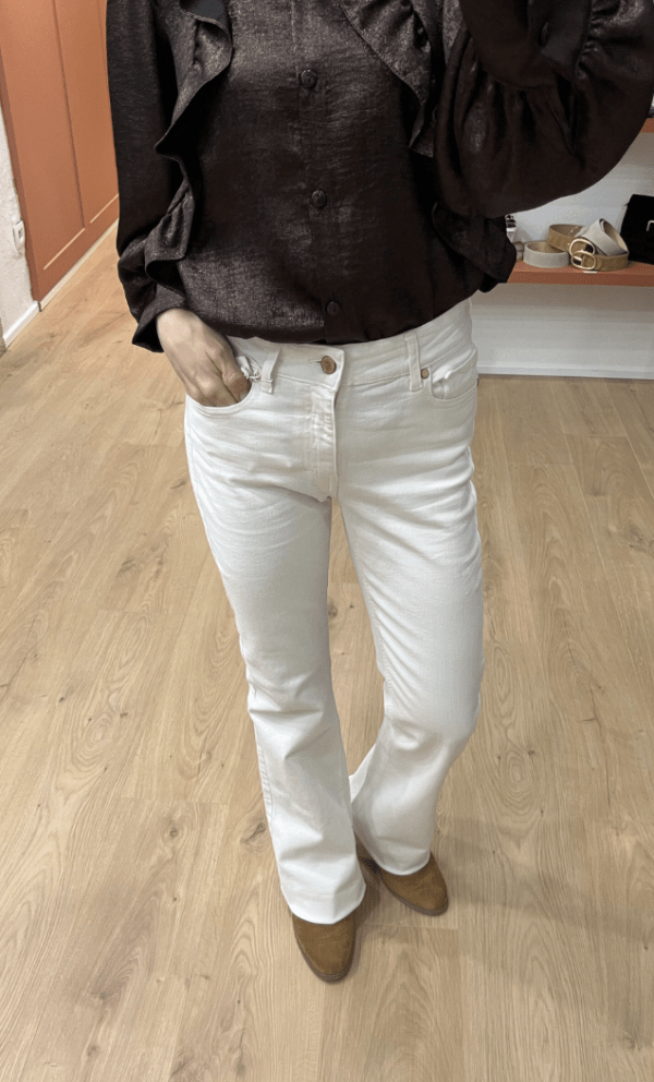 Jeans bootcut LINE blanc