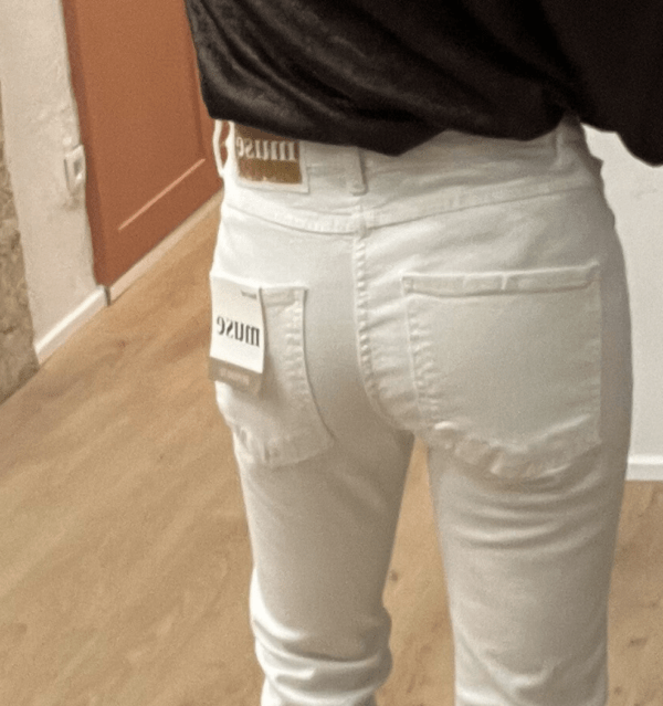 Jeans bootcut LINE blanc – Image 2