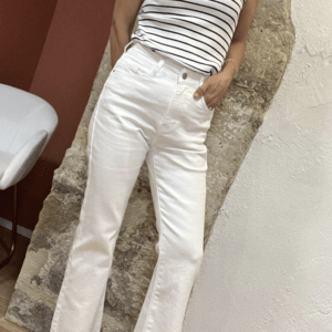 Jean Flare ESTELLE blanc