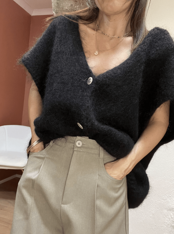 Gilet LEXIE noir - Taille Unique
