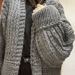 Gilet en maille RUBY gris - Taille Unique
