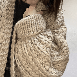 Gilet en maille RUBY beige - Taille Unique