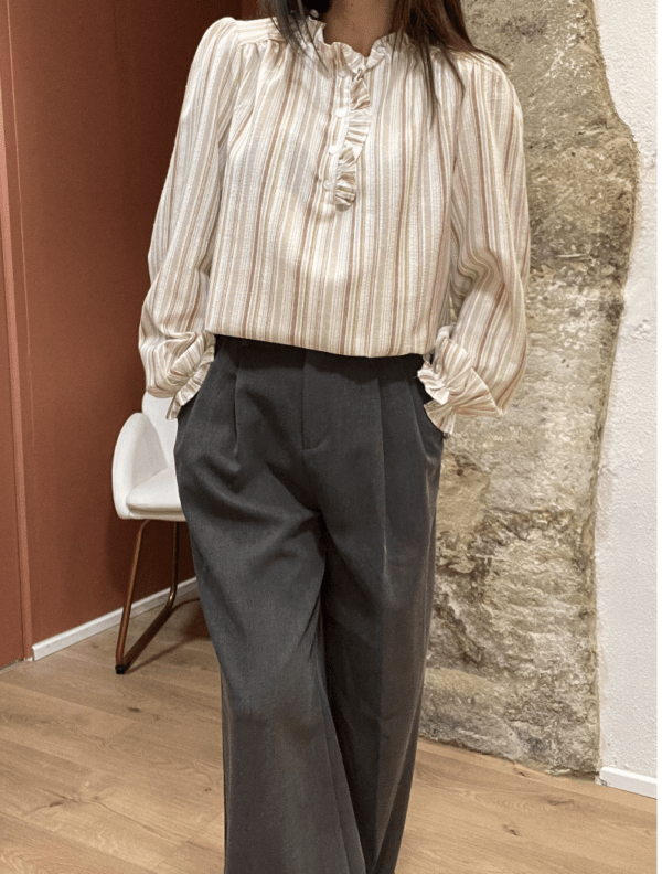 Pantalon à pinces MARCEAU gris – Image 4