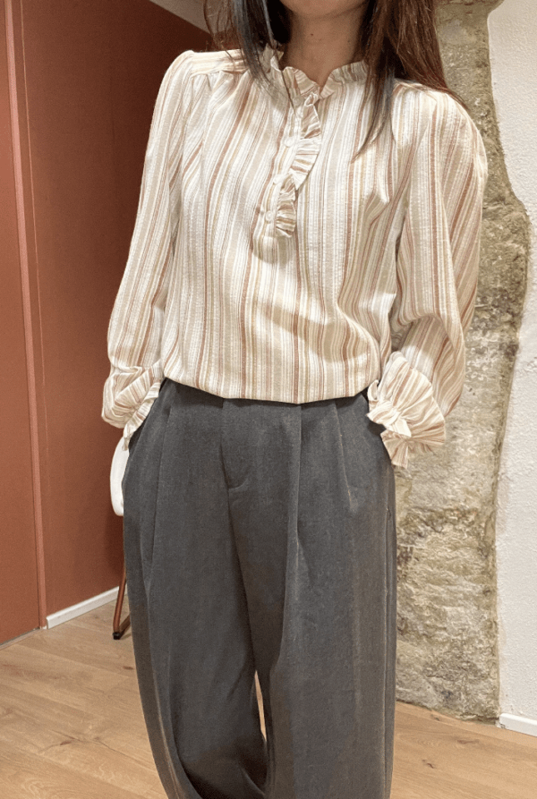 Pantalon à pinces MARCEAU gris – Image 5