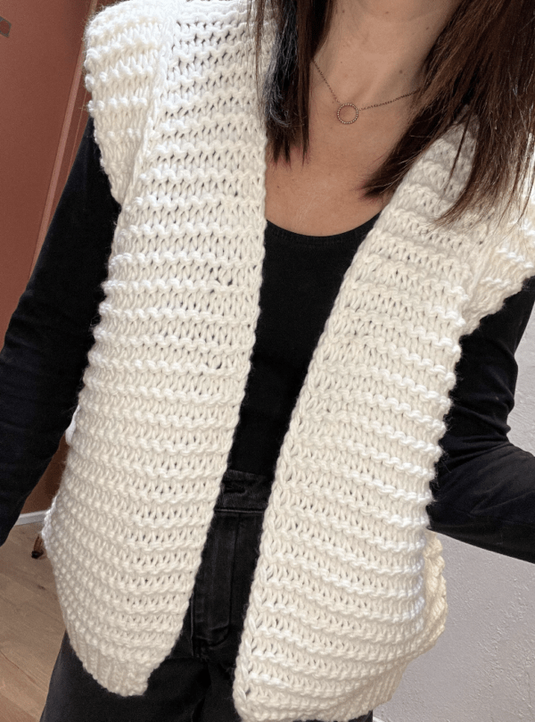 Gilet sans manches NESTOR ivoire - Taille Unique
