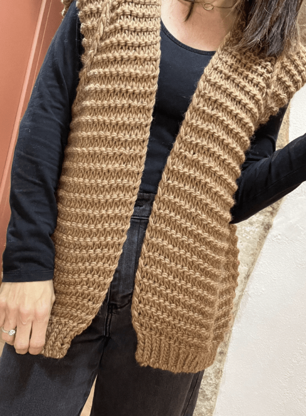 Gilet sans manches NESTOR chocolat - Taille Unique