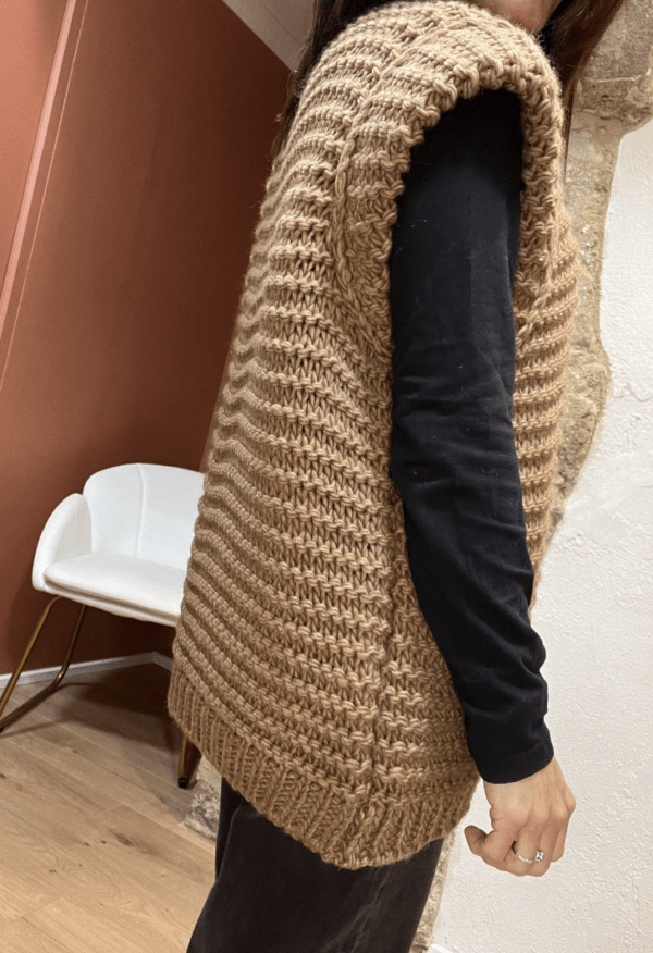 Gilet sans manches NESTOR chocolat - Taille Unique – Image 4