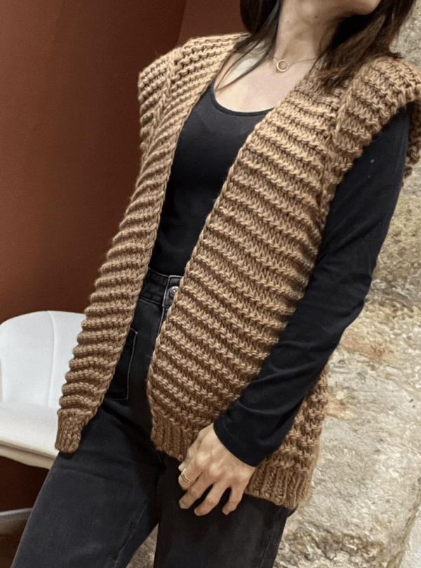 Gilet sans manches NESTOR chocolat - Taille Unique – Image 3