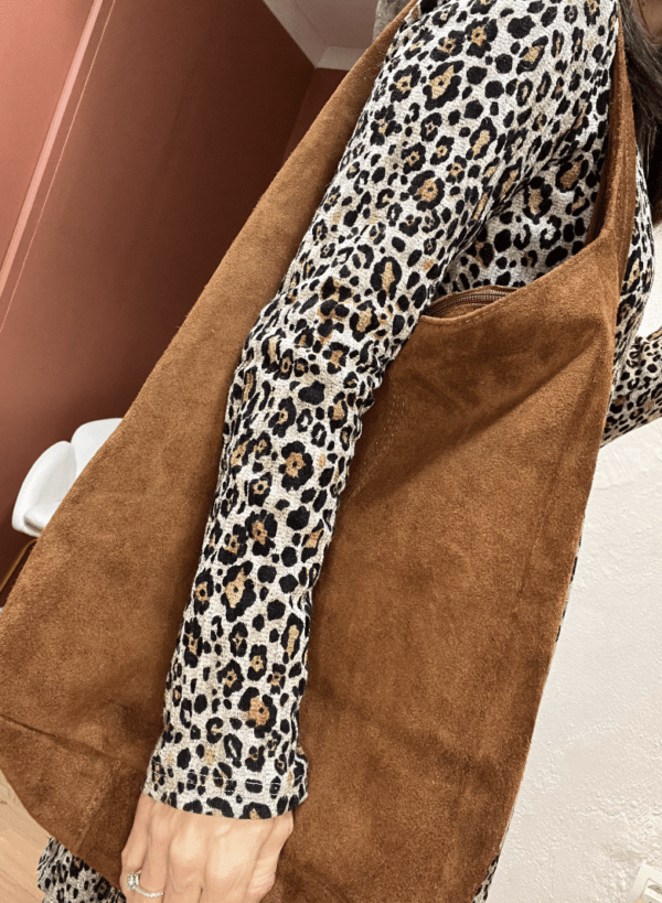 Sac en suede VICTORIA camel