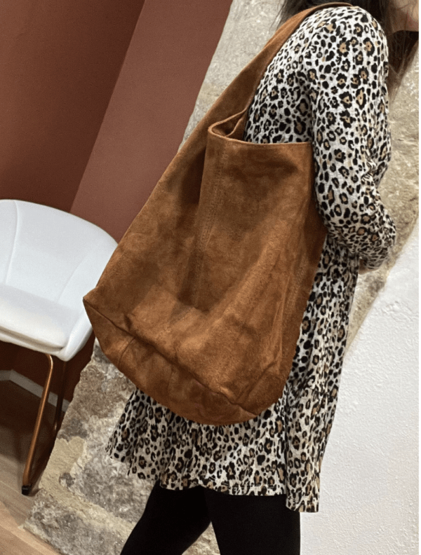 Sac en suede VICTORIA camel – Image 2