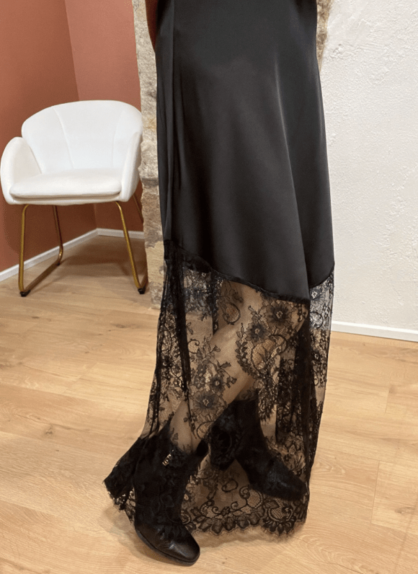Jupe dentelle JANE noire – Image 2