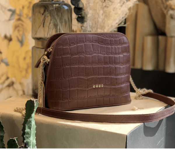 Sac en cuir MILO cognac