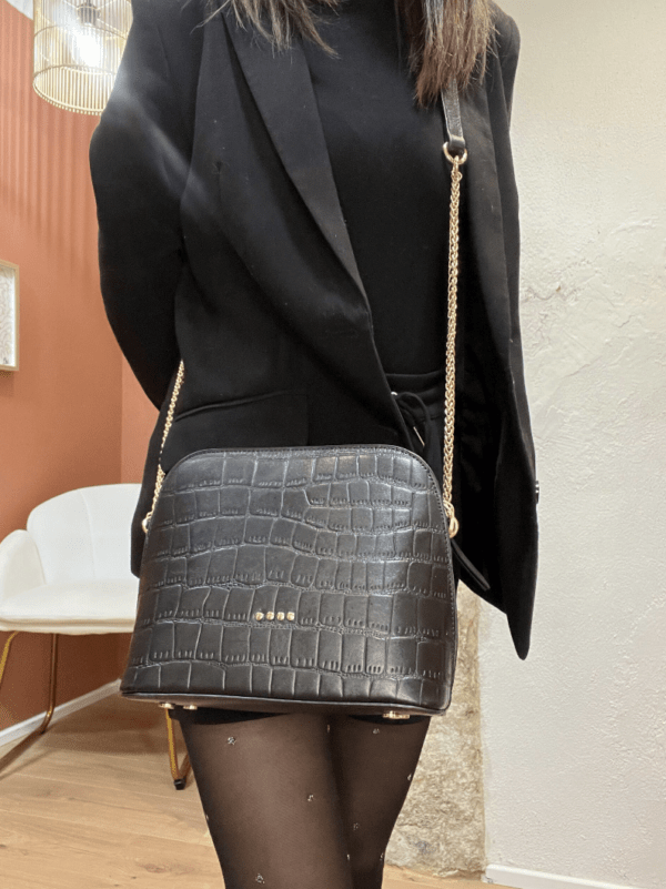 Sac en cuir MILO noir – Image 3