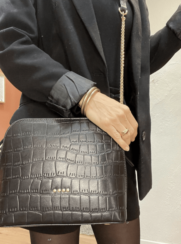 Sac en cuir MILO noir – Image 2