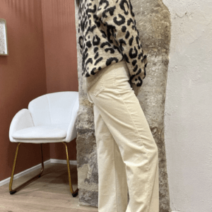 Pantalon velours côtelé SOLANGE beige