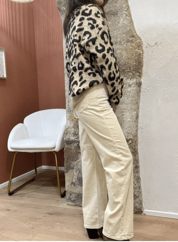 Pantalon velours côtelé SOLANGE beige