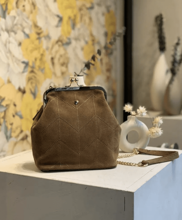 Sac en cuir ANOUK camel