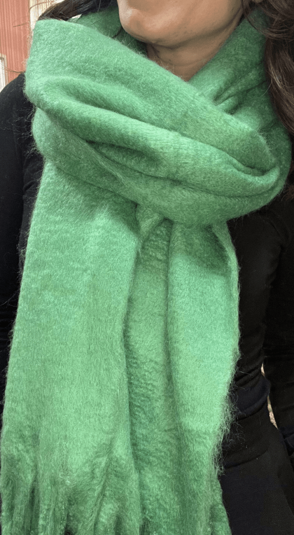 Écharpe rectangulaire élégante YSÉE vert – Image 4