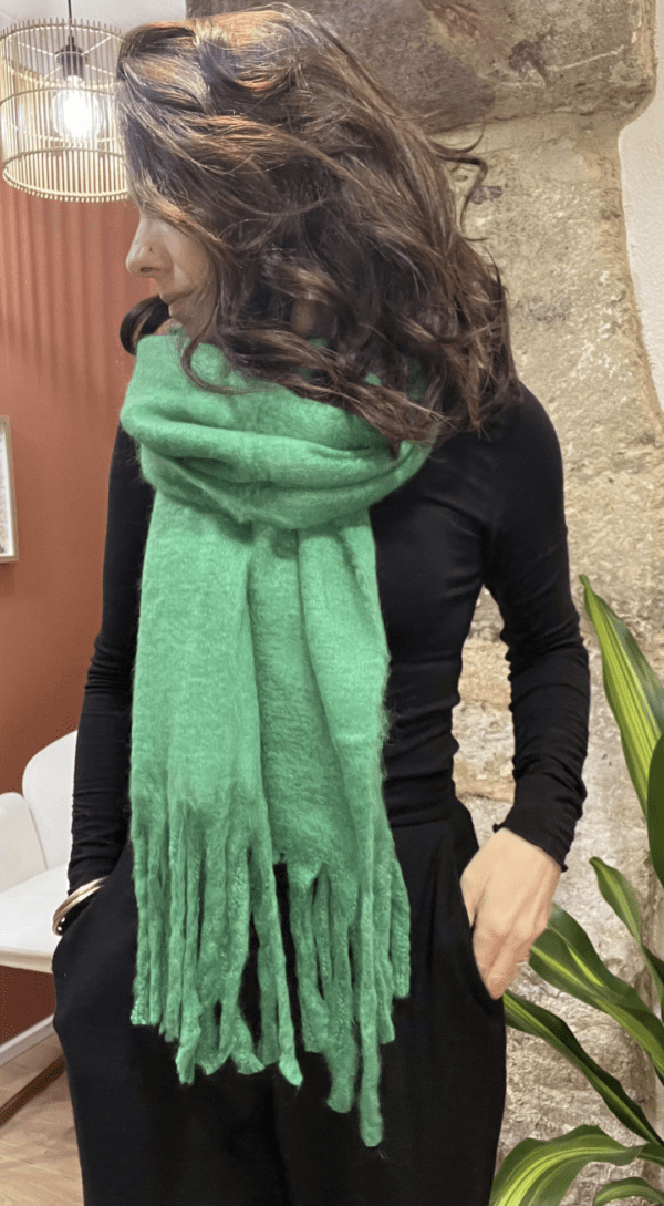 Écharpe rectangulaire élégante YSÉE vert – Image 3