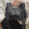 Sac BOBBI en Cuir Irisé PETIT MODÈLE noir