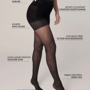 YADE® Collant Parfait Sublimateur - Shorty Ultra-résistant 40 DENIERS