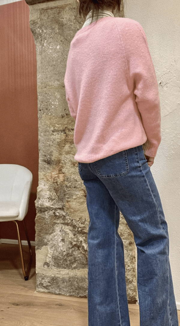 Pull col rond RUBEN blush - Taille Unique – Image 3