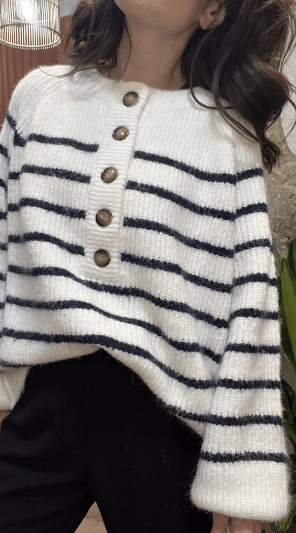 Pull en Laine SACHA marinière