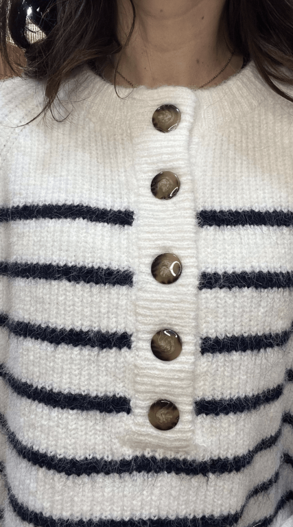 Pull en Laine SACHA marinière – Image 3