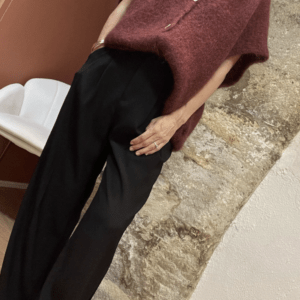 Pantalon à pinces LAZARE noir