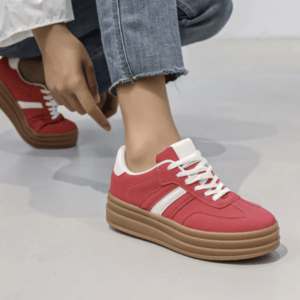 Sneakers à Plateforme CLOVIS Fuchsia