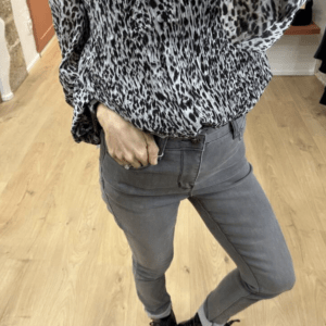 Jeans skinny AMELIE gris