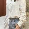 Chemise ajustée en lin – ANA – Blanche – Élégance intemporelle – Image 8