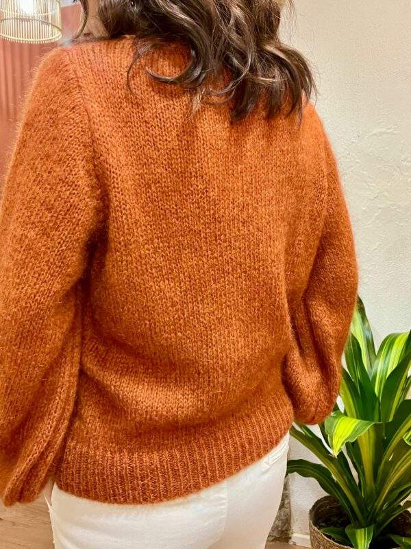 Pull Douillet en Mohair ANTOINE Terracotta - Taille Unique – Image 3
