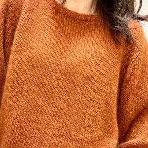 Pull Douillet en Mohair ANTOINE Terracotta - Taille Unique