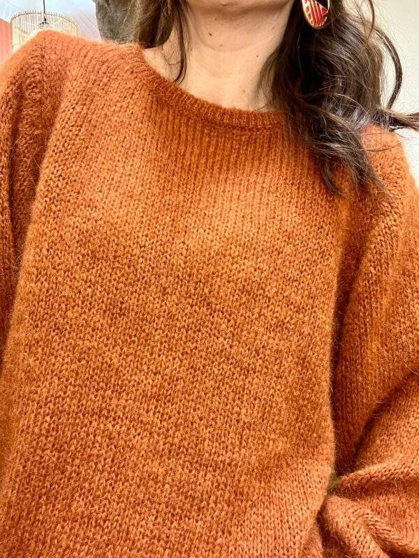 Pull Douillet en Mohair ANTOINE Terracotta - Taille Unique