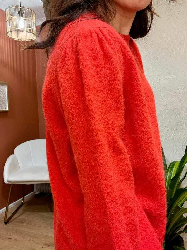 Pull en Alpaga et Laine EDOUARD rouge – Image 3