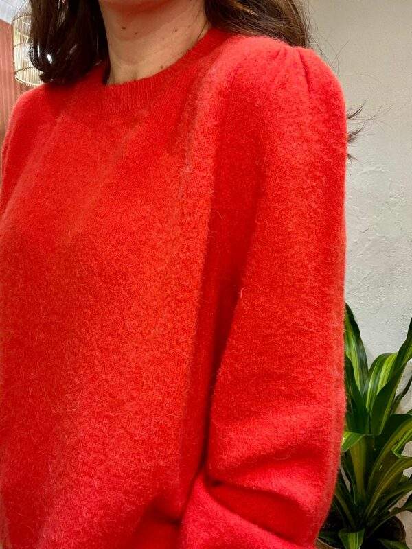 Pull en Alpaga et Laine EDOUARD rouge – Image 4
