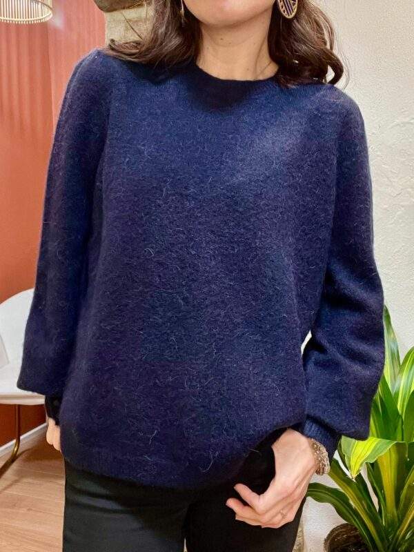 Pull en Alpaga et Laine EDOUARD marine