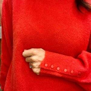 Pull en Alpaga et Laine EDOUARD rouge