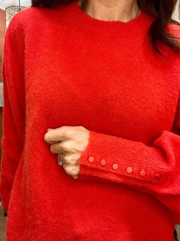 Pull en Alpaga et Laine EDOUARD rouge